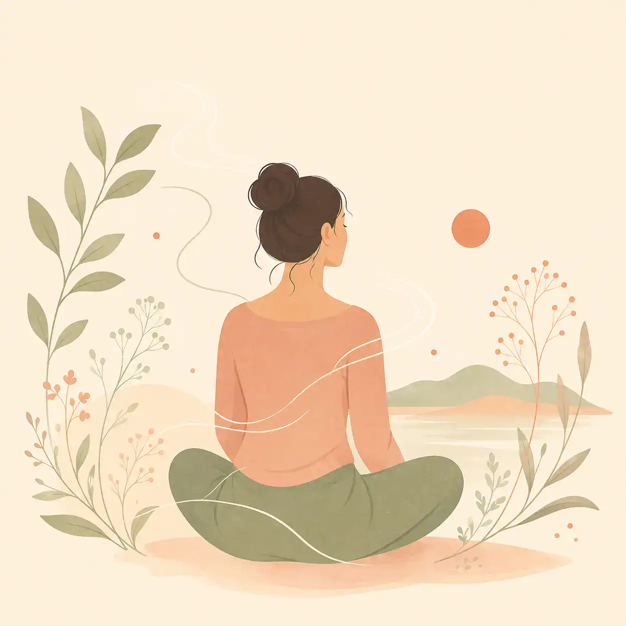 Illustration apaisement anxiété stress hypnose Corbas