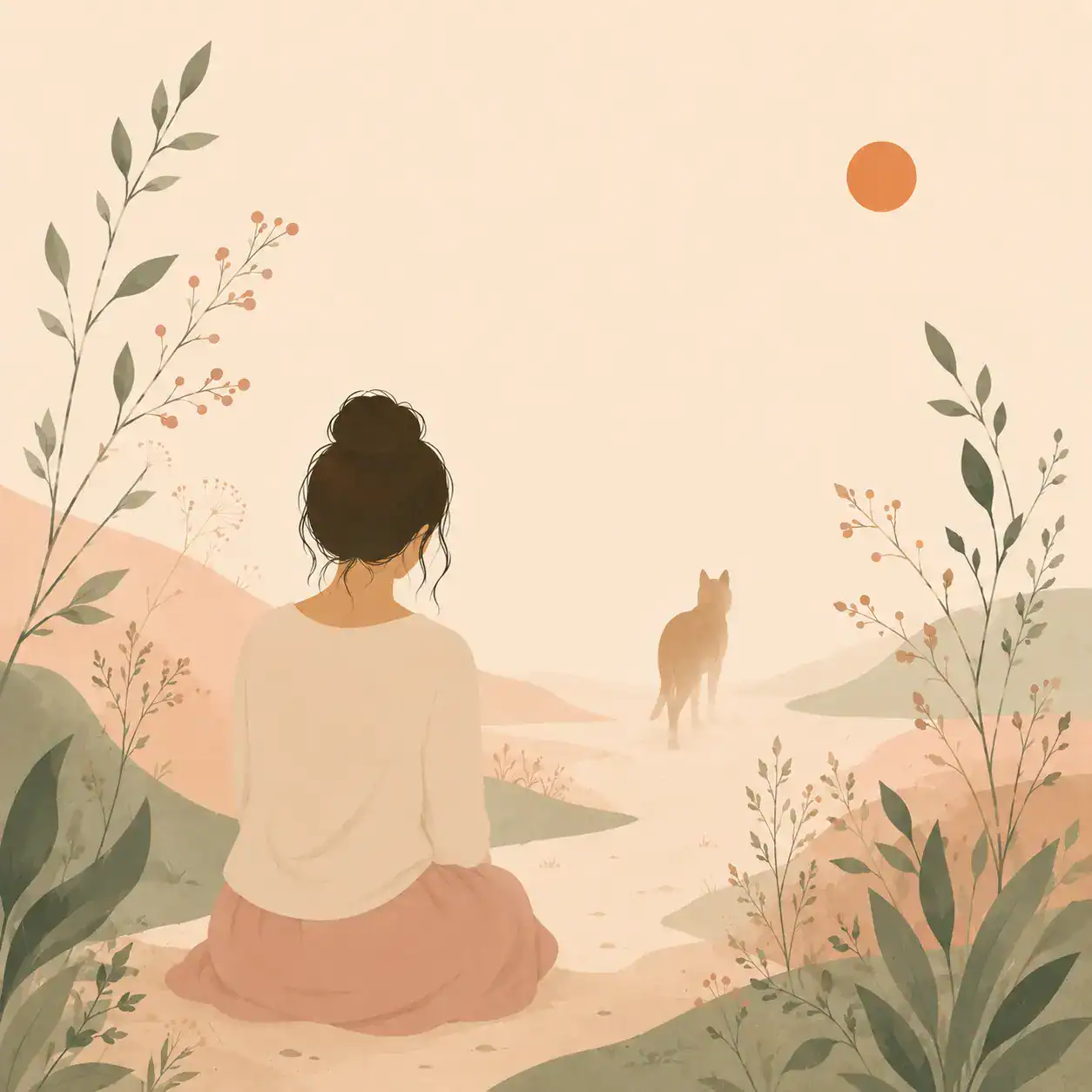 Illustration deuil animalier, hypnose Corbas